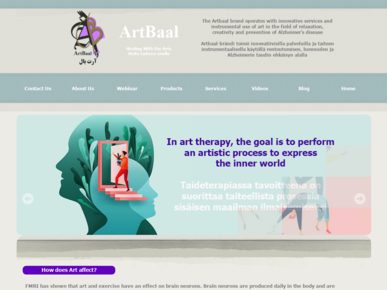 سایت artbaal.ir قدرت گرفته از سایت ساز و فروشگاه ساز پوپش