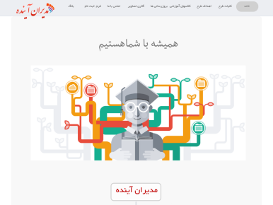 سایت modiran8.ir قدرت گرفته از سایت ساز و فروشگاه ساز پوپش